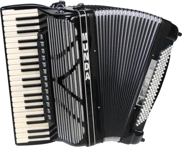 Harmonika Munda Klavirka Gold, Celluloid
