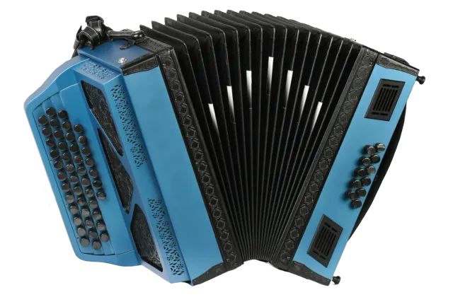 Harmonika Munda Oberkrain, petrol blue